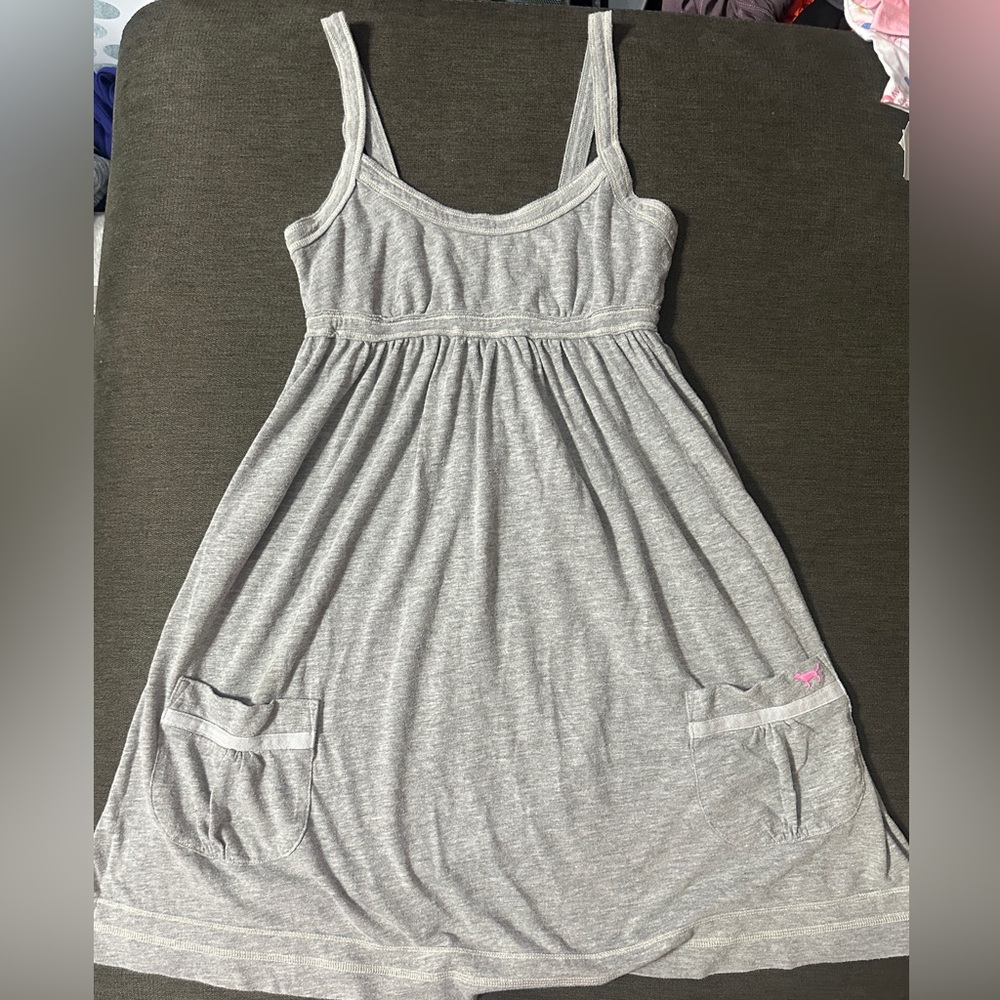 Victoria’s Secret heather grey tank top dress. Size XS.